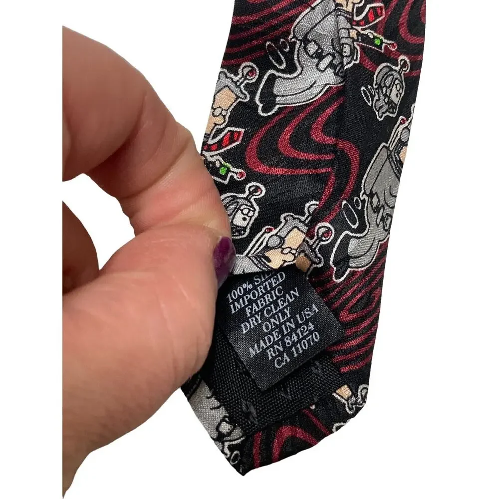 Softwear Ralph Marlin Dilbert Future Repeat Vintage Novelty Necktie Cartoon